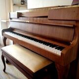 Piano Schimmel àlampe 1968 Braunschweig avec banquette