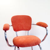 Re-carpeted vintage chair