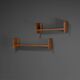 Beautiful oak wood Giuseppe Rivadossi shelves, Italy 1970s