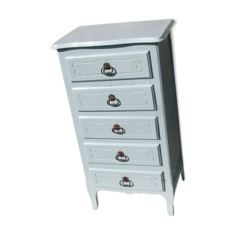 Grey chiffon maker 5 wooden drawers