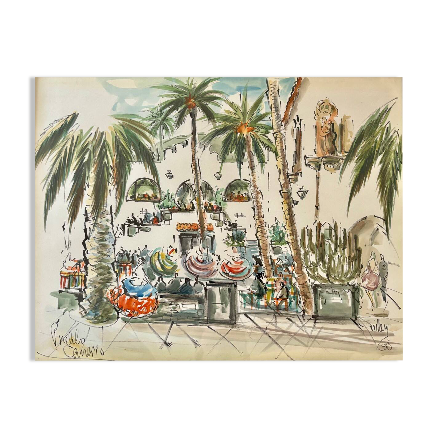 Aquarelle - Les Îles Canaries