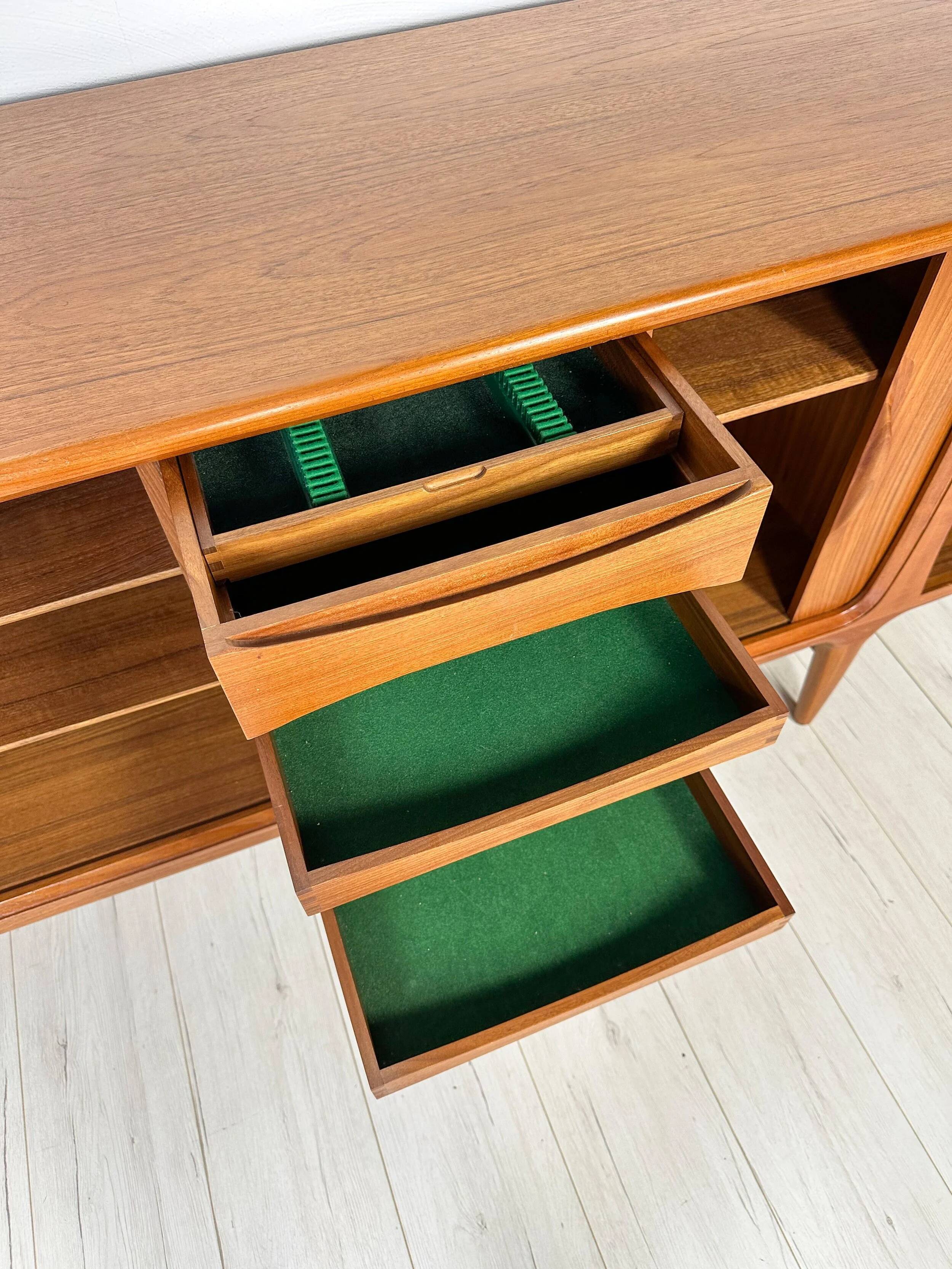 60s vintage Danish teak sideboard 19 by Johannes Andersen for Uldum Møbelfabrik