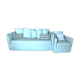 Gervasoni ghost sofa + covers + matching armchair