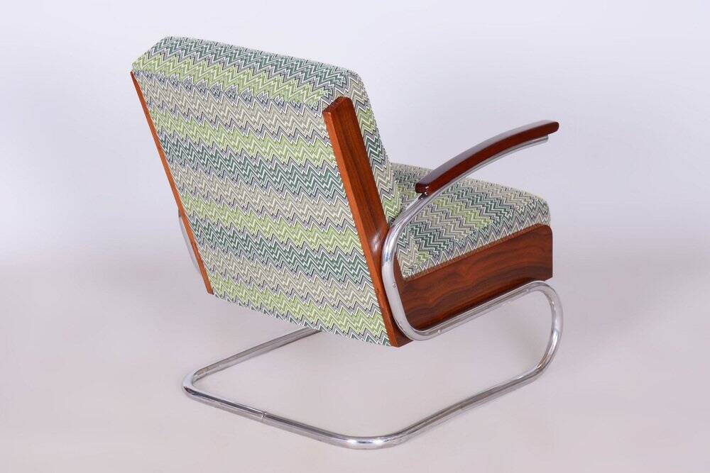 Art Deco Armchair in Beech and Spruce, 1930s