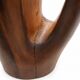 Sculptural modernist pitcher / vase made from solid monoxyle wood, Alexandr style.