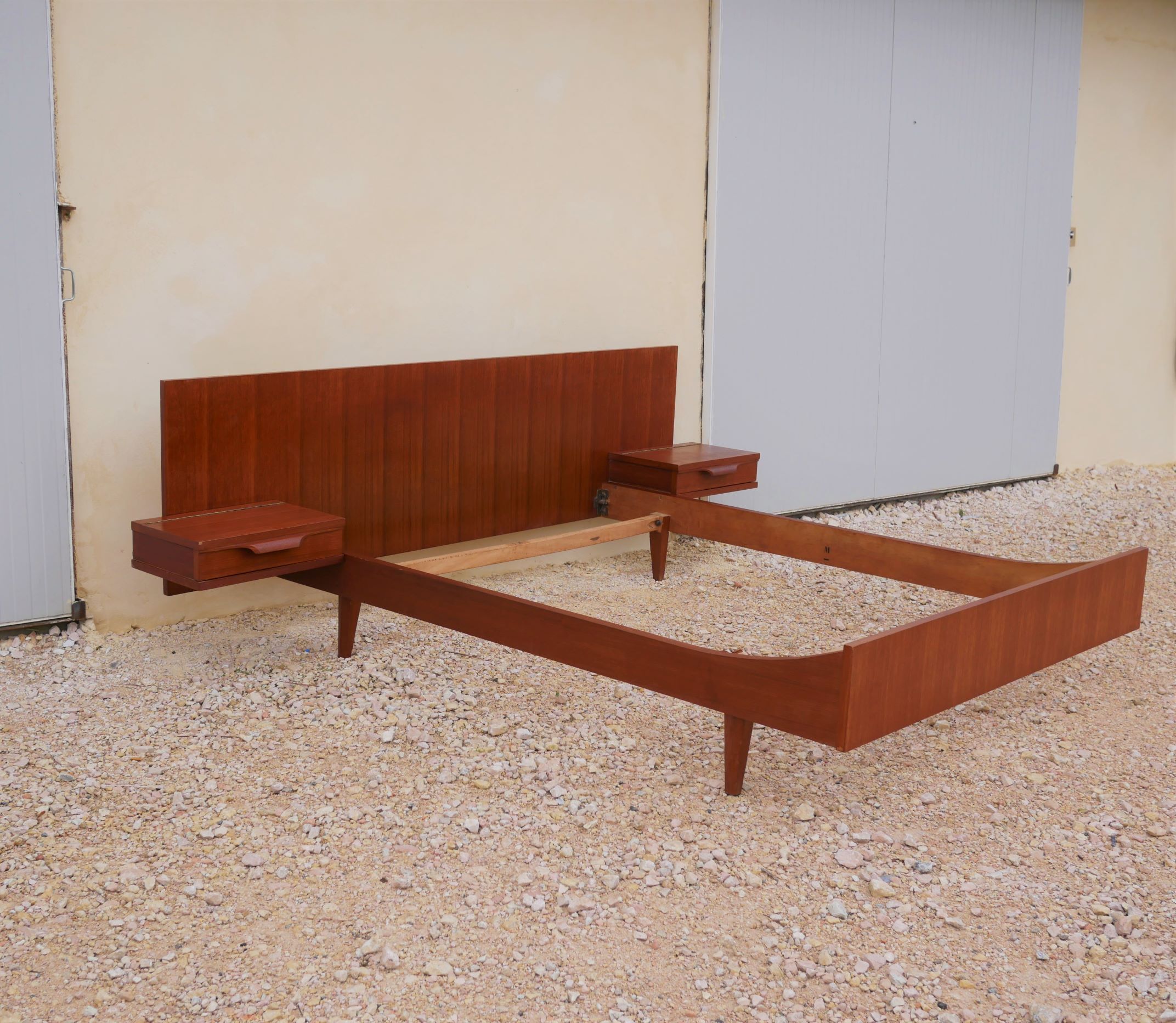 Scandinavian teak bed