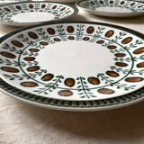 Boch La Louvière plates walnut model