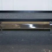 Black Art Deco Coffee Table with Stainless Steel by Casa Padrino