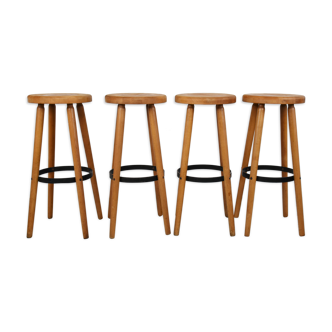 Vintage brutalist bar stools, 1960s