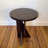 Side table totem in oak