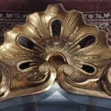 Louis XV style gilded carved wooden mirror