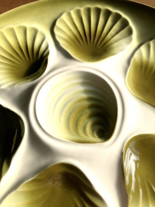 6 oyster / shellfish plates Moulin des Loups