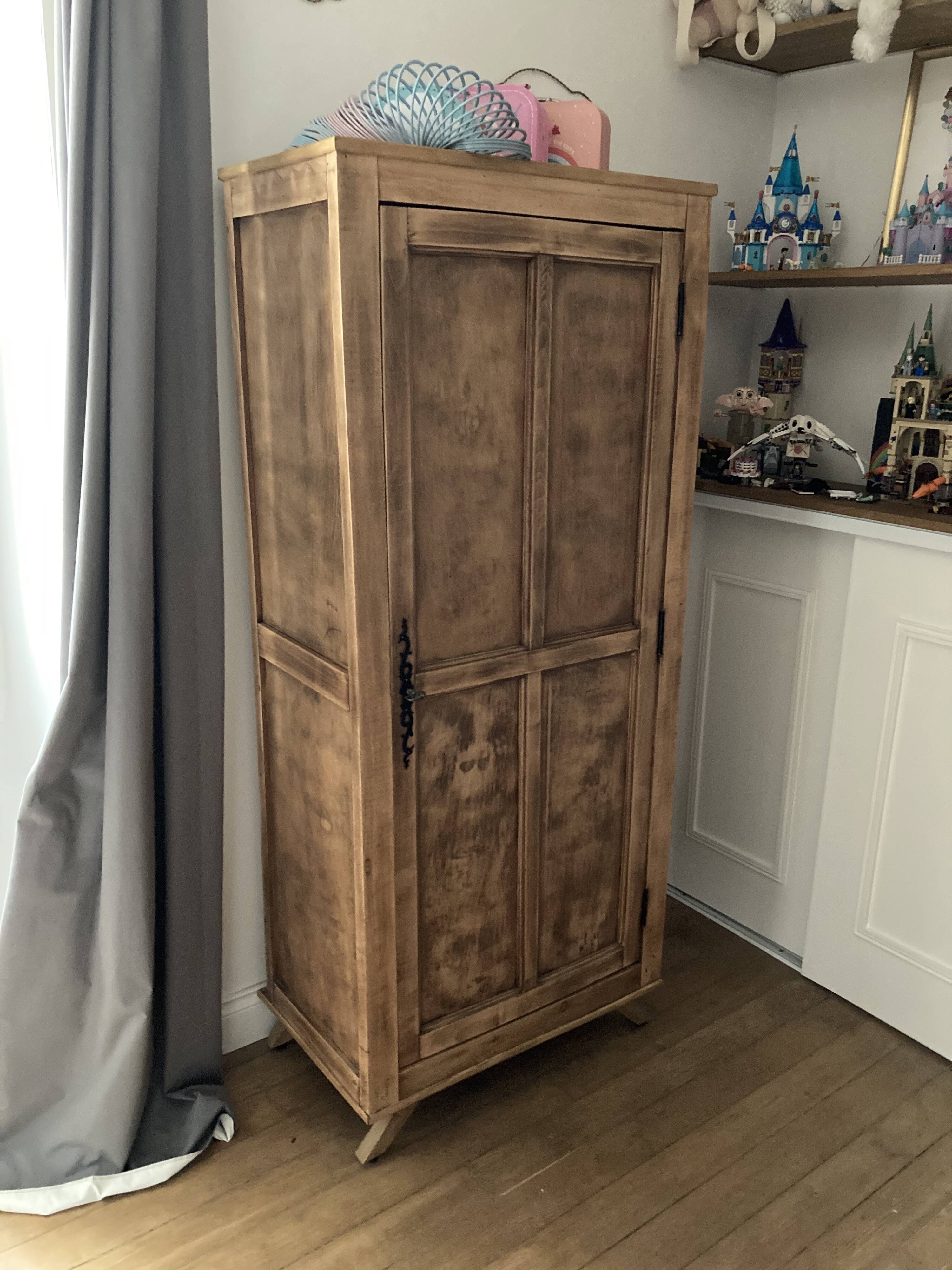 Wooden wardrobe