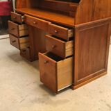 American cylinder desk or Roll Top Desk, solid pine, 10 drawers, good condition 140x60
