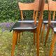 Series of 4 vintage chairs from the 50s and 60s