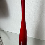 Grand vase, type soliflore, en verre multicouches