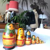 Set of 8 vintage matryoshkas