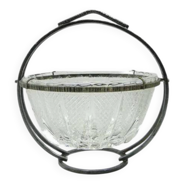 AGT Sugar Bowl, mid-century modern, transparent glass