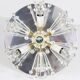 Emil Stejnar Lustre Blowball en Laiton et Cristal, Rupert Nikoll, Autriche, Années 1950