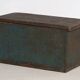 Small antique cobalt blue patinated chest (c.1920) #74