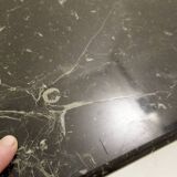 Mid-century modern Black marble square coffee table - 1970s