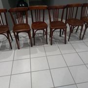 Suite de 6 chaises de bistrot Luterma année 1950
