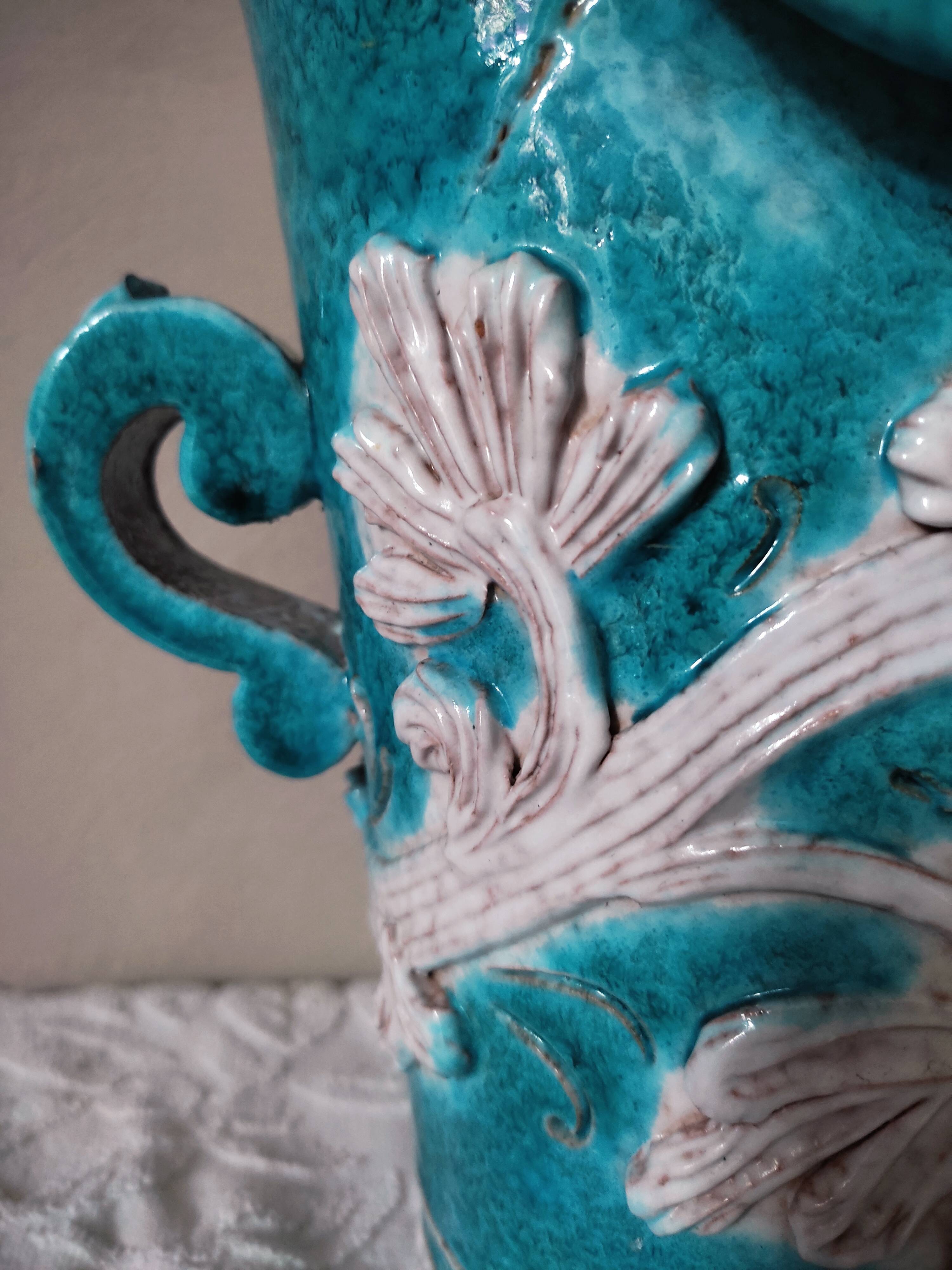 Baroque ceramic vase