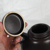 Black teapot - Gresline, Franco Pozzi, Italian design - 1970s