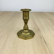 Vintage gold-plated brass candlestick