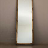 Large old mirror between two gilded pediment louis Philippe ice mercury