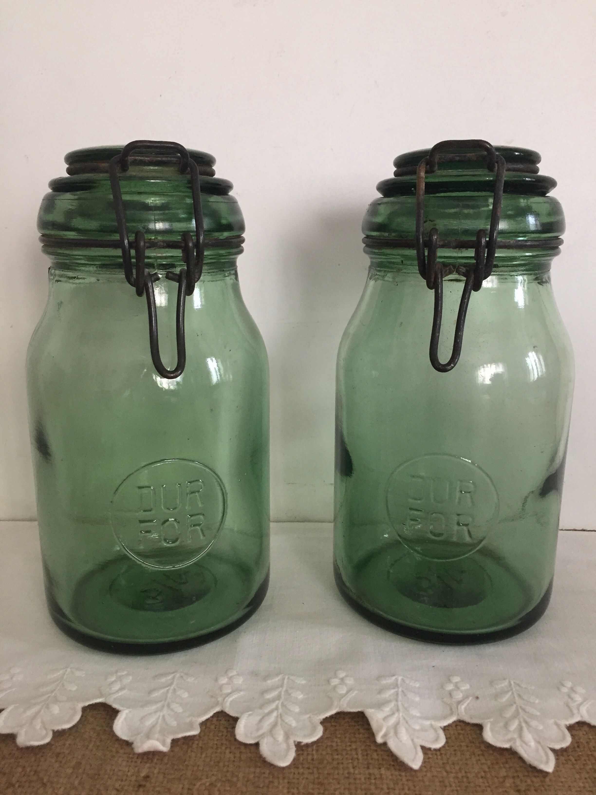 Pair of Durfor jars - 3/4 litre