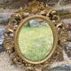 Mirror in carved wood gilded with leaf, Louis XV period, 18th century
