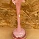 Old Pink Opaline Soliflore Vase + Vintage Gold & Camé Decor