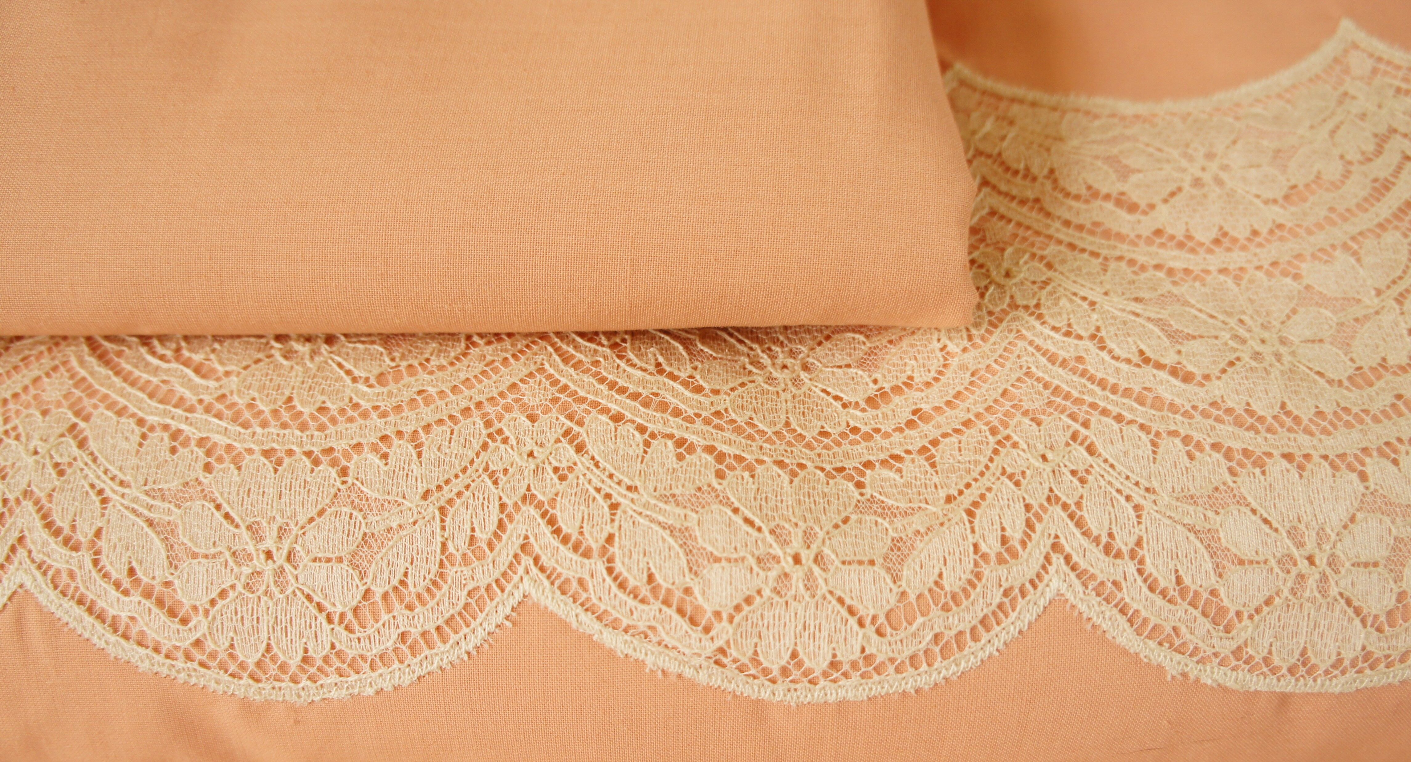 Tergal -lace bed adornment