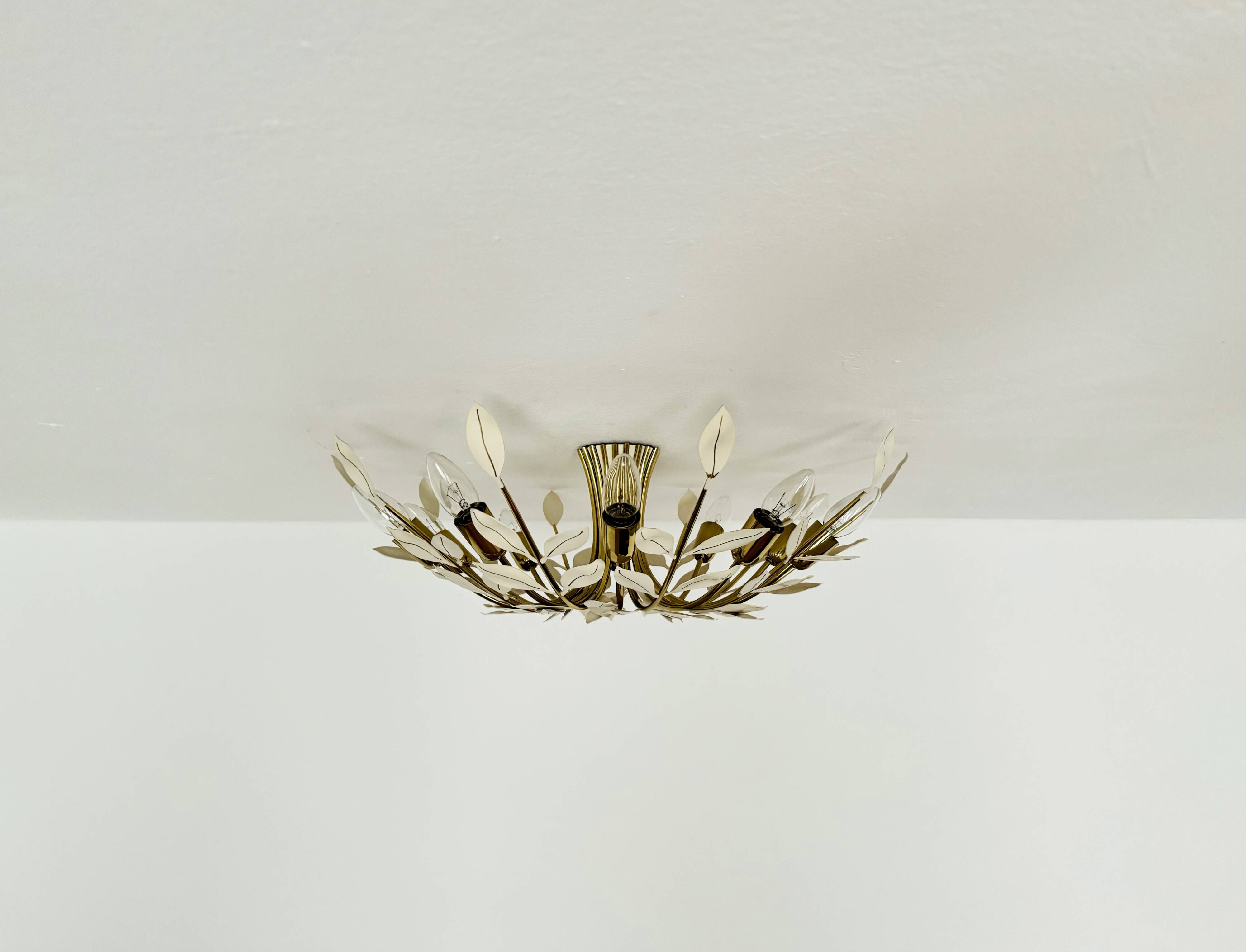 Flush Chandelier by Vereinigte Werkstätten München