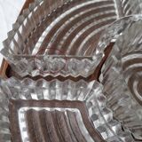 Wood and glass serving platter