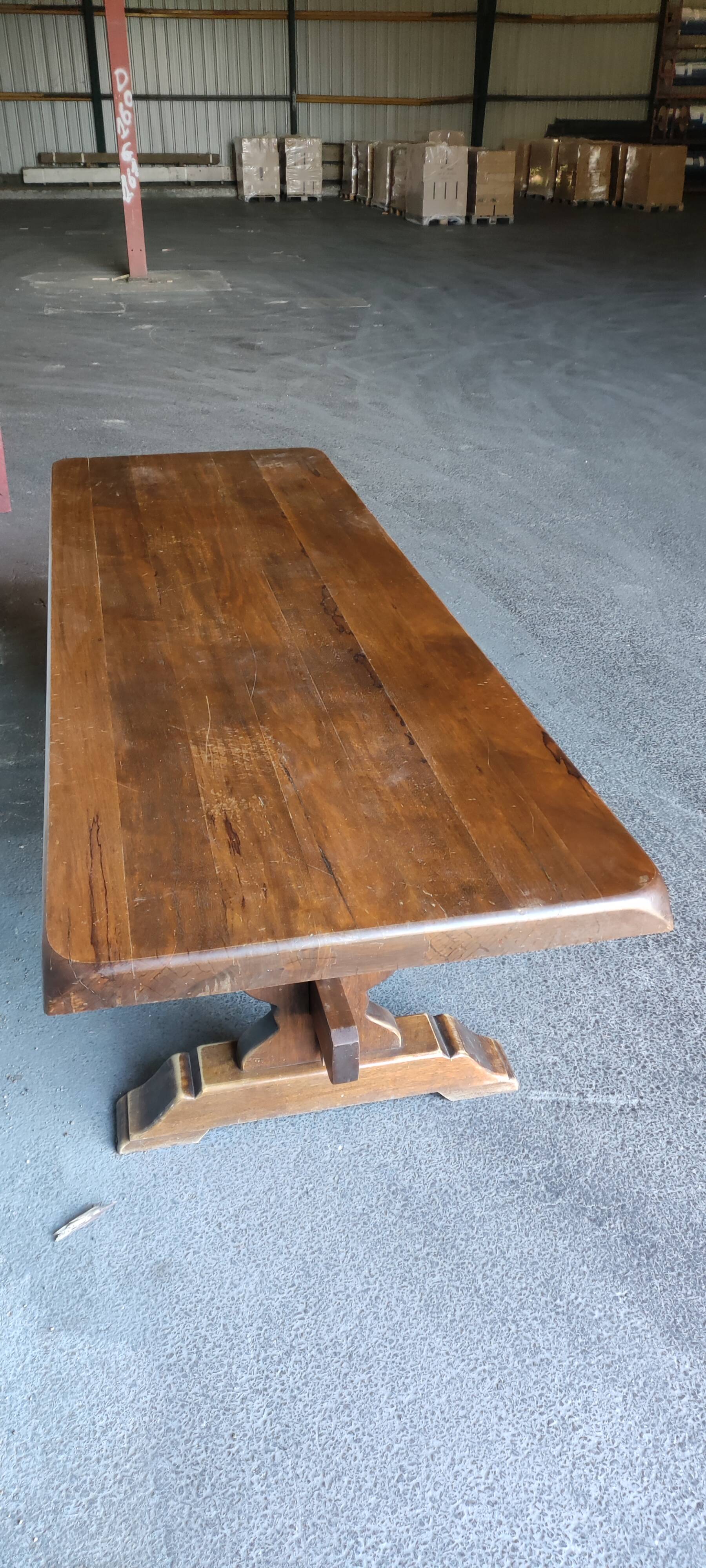 Monastery table 2.70 meters, farmhouse table
