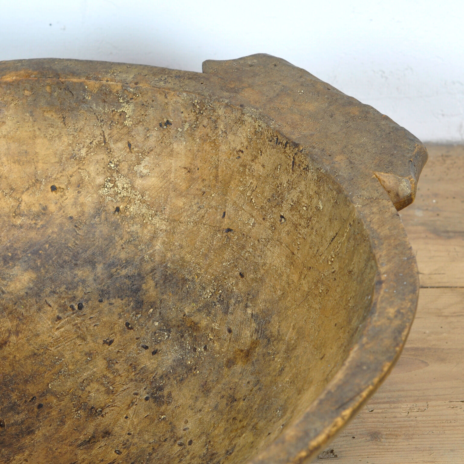 Handmade Wooden Dough Bowl, Early 1900s