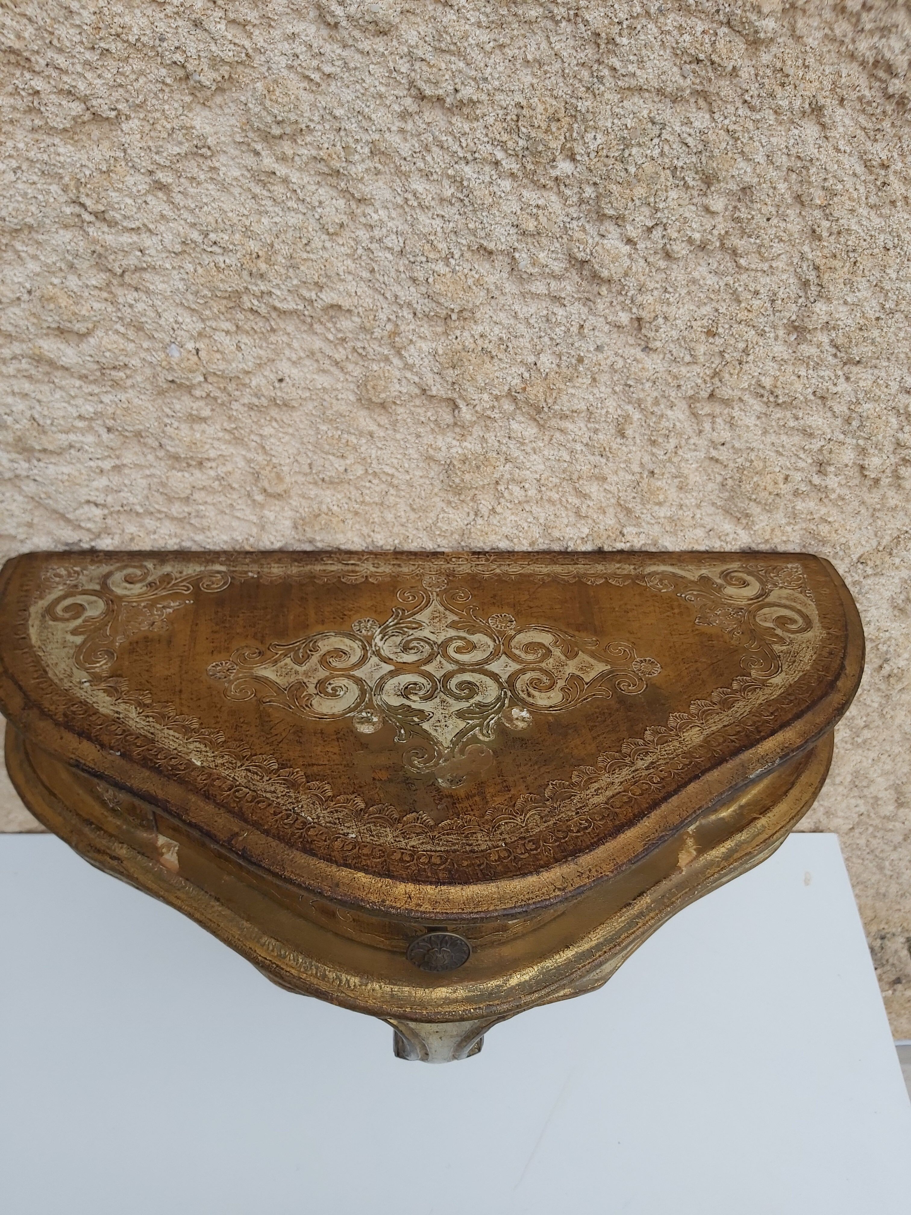 Wall console gilded wood Italy