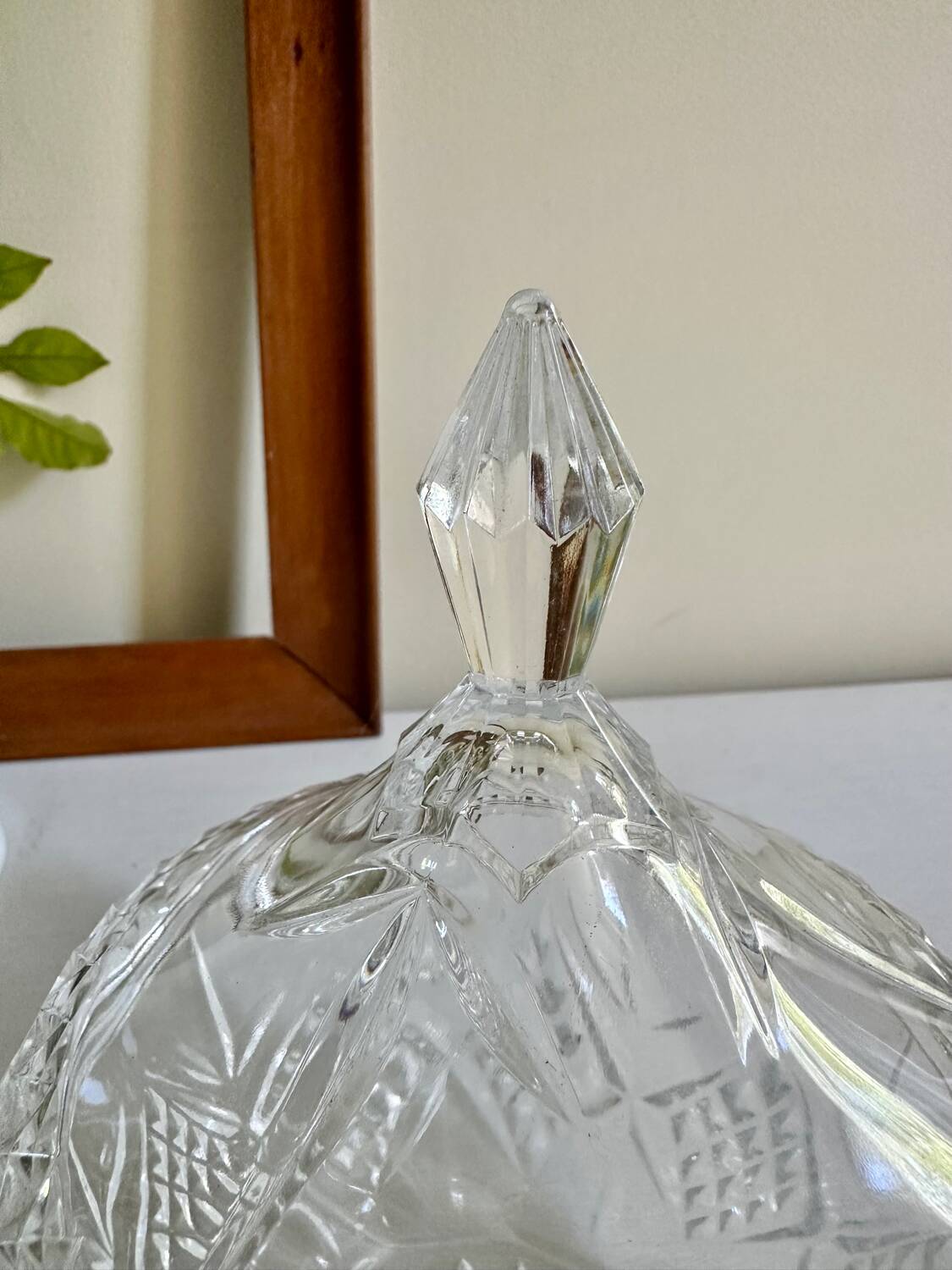 Small glass candy dish