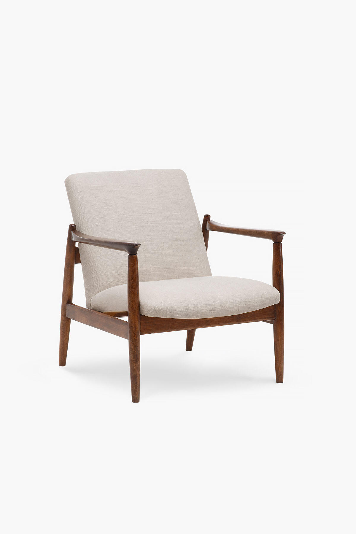 Set of 2 GFM-64 armchairs with footstool