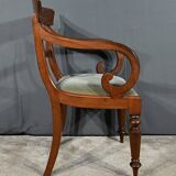 Armchair with Mahogany Crosses, Victorian period, England – 2nd part 19th century