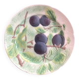 Assiette a dessert en barbotine