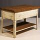Industrial iron kitchen table from the 1950s, Czechoslovakia