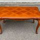 Rectangular Louis XV coffee table in solid wood and marquetry.