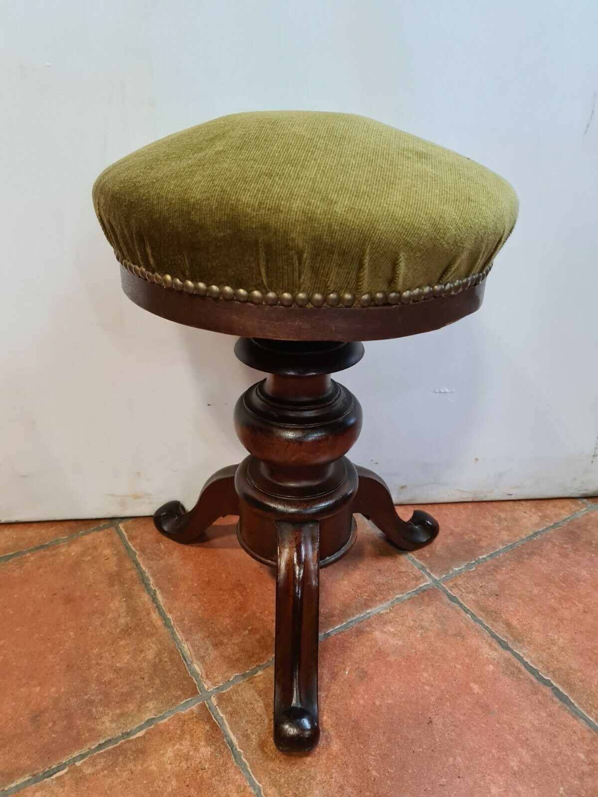 mahogany piano stool