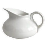 White chubby jug in iron earth Sarreguemines late 19th century