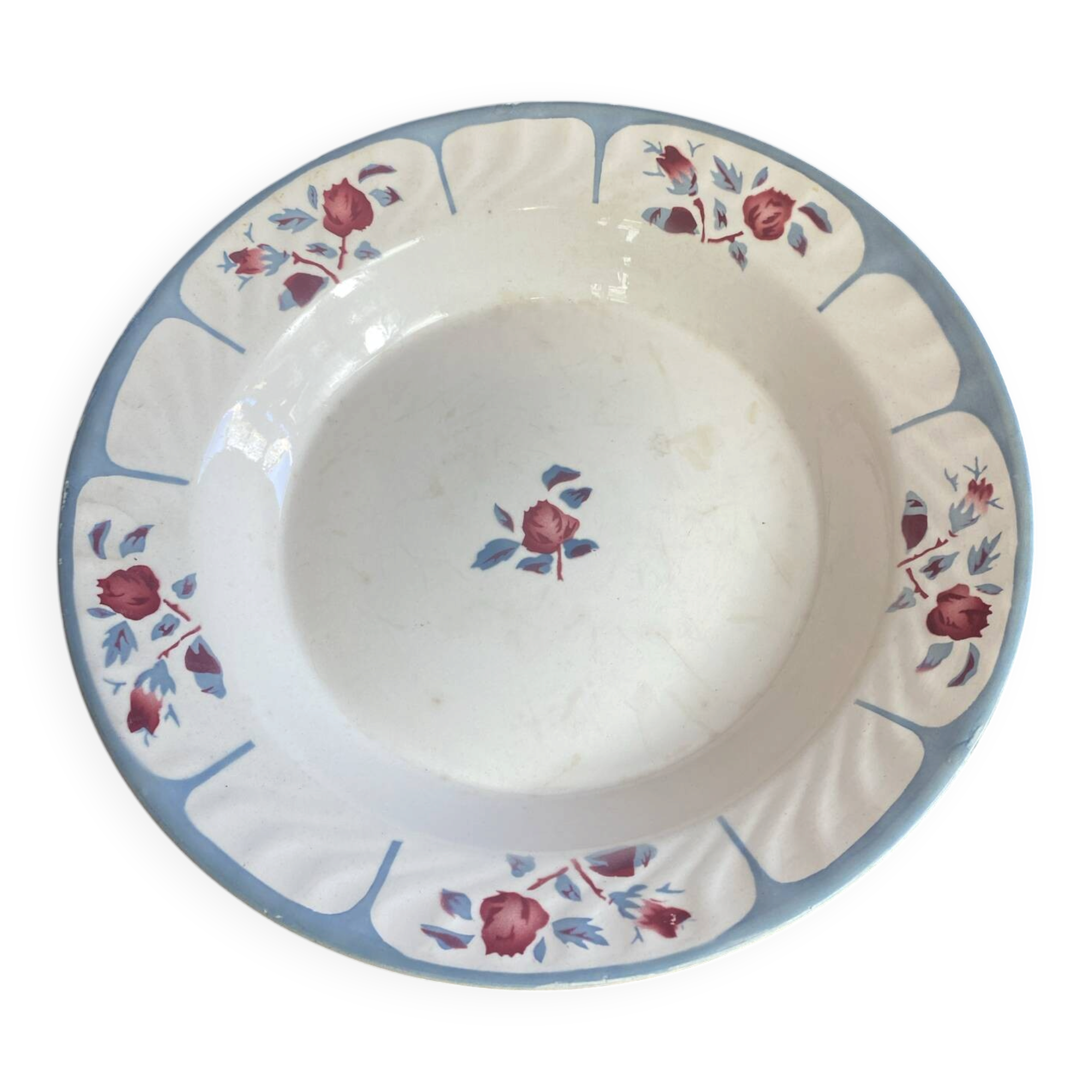 Plat creux de service, Digoin, Sarreguemines 