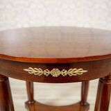 Late 19th Century Biedermeier Mahogany Oval Side Table, 1890s
