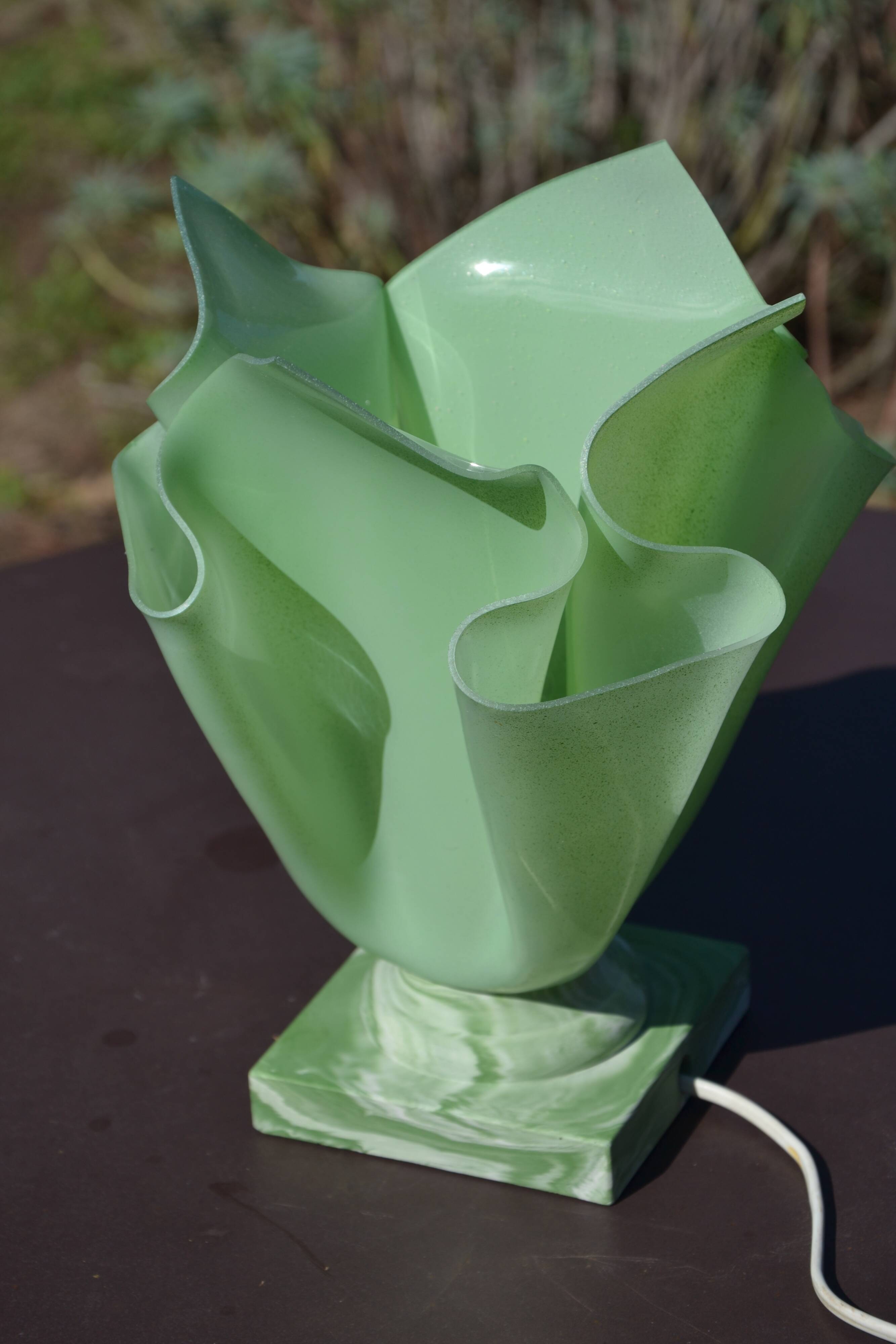 Plexiglass table lamp